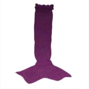 Home Knit Magenta Mermaid Blanket